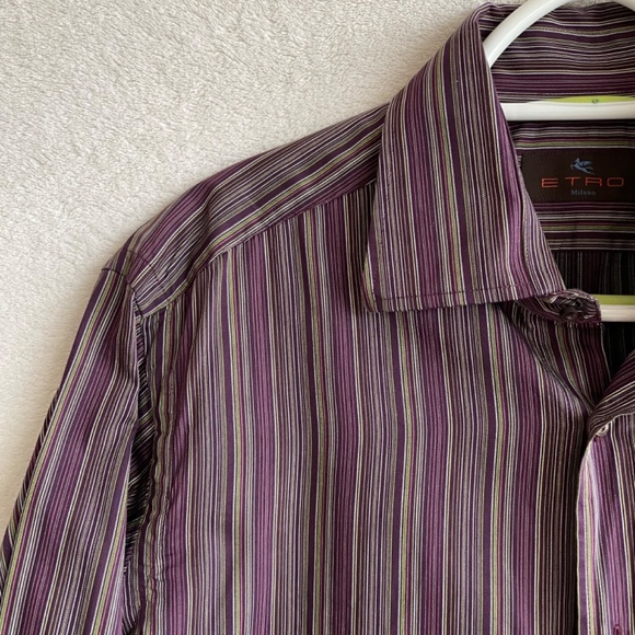Etro Multi-Striped Men’s Dress Shirt - Picture 4 of 8